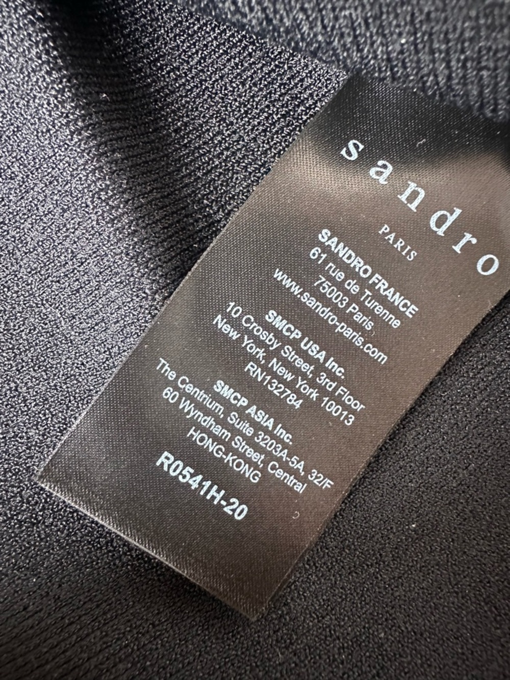 Sandro Black Rivet Fit and Flare Dress- Size 2 - Picture 5 of 5